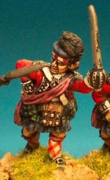 Front Rank Miniatures: AWB23 Highland Officer In Belted Plaid (6 figures)