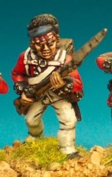 Front Rank Miniatures: AWB25 Highland Musketeer In Campaign Dress. Advancing (6 figures)