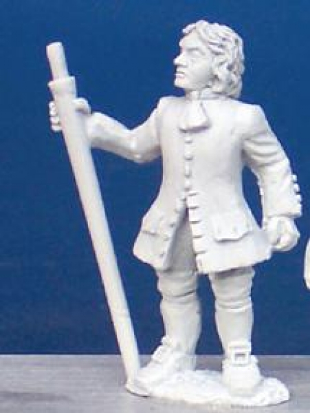 Front Rank Miniatures: SSA1 Artillery Labourer In Waistcoat, Holding Trailspike (Suitable for most N