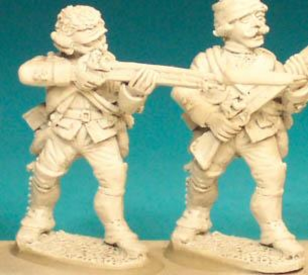 Front Rank Miniatures: SYP38 Infantryman - Standing Firing, Bareheaded (6 figures)