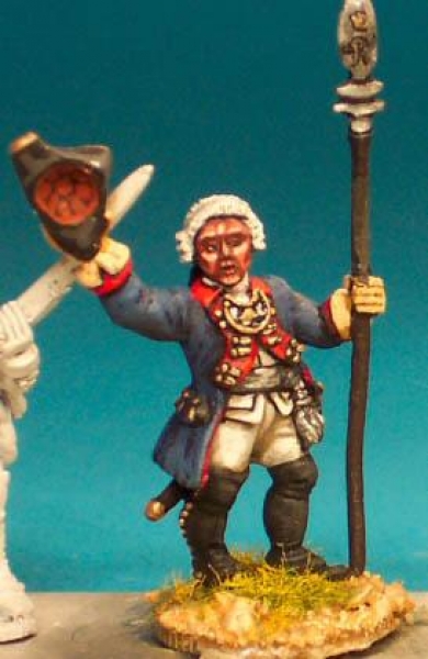 Front Rank Miniatures: SYP40 Officer Standing With Spontoon, Waving Hat - (Without Cockade) (6 figur