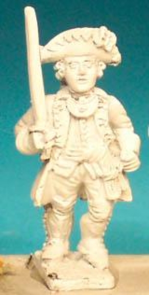 Front Rank Miniatures: SYP41 Officer Marching With Sword, Hat With Cockade (6 figures)