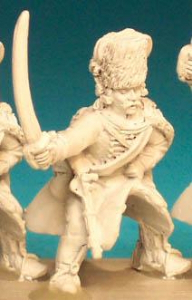 Front Rank Miniatures: SYPC12 Hussar Trooper, Fur Hat, Sabre Outstretched (6 figures)