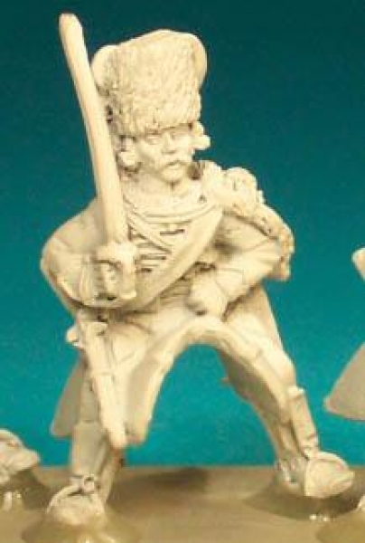 Front Rank Miniatures: SYPC27 Hussar Trooper, Fur Hat, Sabre At Rest (6 figures)