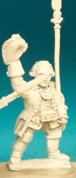 Front Rank Miniatures: SYR14 Observation Corps, Musketeer Officer With Spontoon (6 figures)