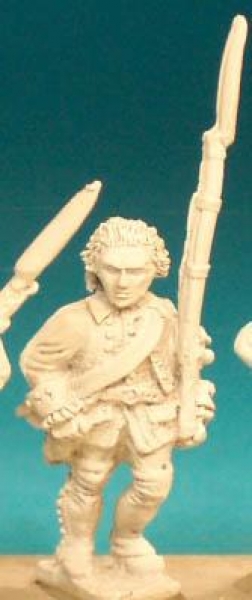 Front Rank Miniatures: SYR3 Line Musketeer, Marching Barehead (6 figures)