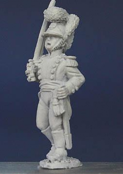 Front Rank Miniatures: WN41 Wurttemberg Line Infantry Officer 1807 To 1812 - Marching Shouldered Swo