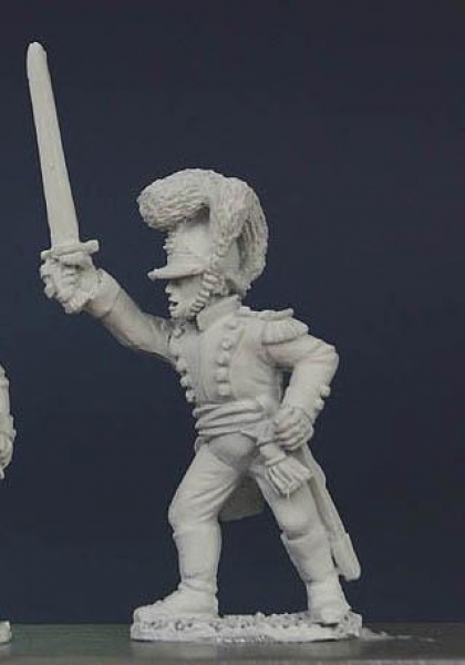 Front Rank Miniatures: WN45 Wurttemberg Line Infantry Officer 1807 To 1812 - Standing With Sword Rai