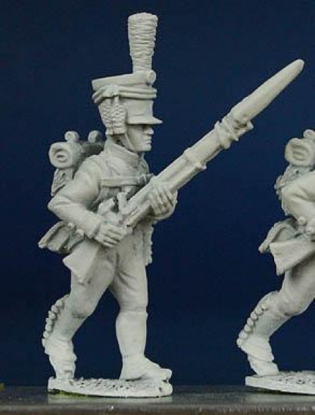 Front Rank Miniatures: WN49 Wurttemberg Light Infantryman 1807 To 1812 - Advancing High Porte (6 fig