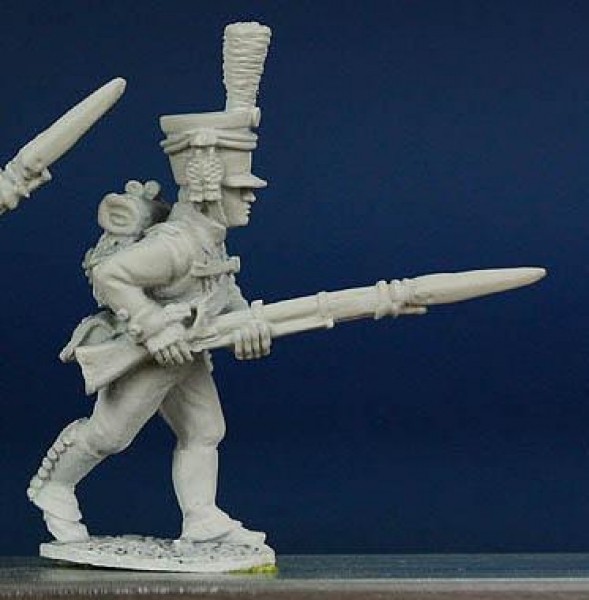 Front Rank Miniatures: WN50 Wurttemberg Light Infantryman 1807 To 1812 - Advancing Low Porte (6 figu