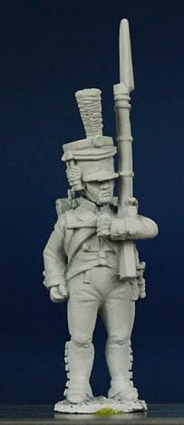 Front Rank Miniatures: WN51 Wurttemberg Light Infantryman 1807 To 1812 - Standing With Shouldered Mu