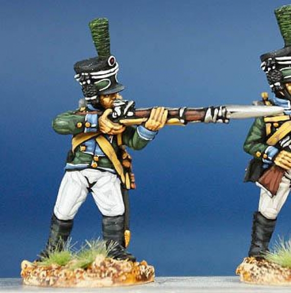 Front Rank Miniatures: WN52 Wurttemberg Light Infantryman 1807 To 1812 - Standing Firing (6 figures)