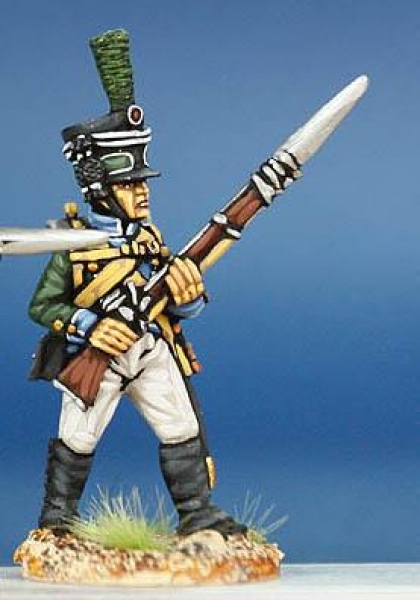 Front Rank Miniatures: WN53 Wurttemberg Light Infantryman 1807 To 1812 - Standing At Ready (6 figure