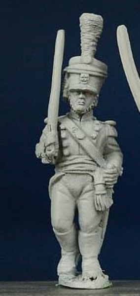 Front Rank Miniatures: WN59 Wurttemberg Light Infantry Officer 1807 To 1812 - Marching Shouldered Sw