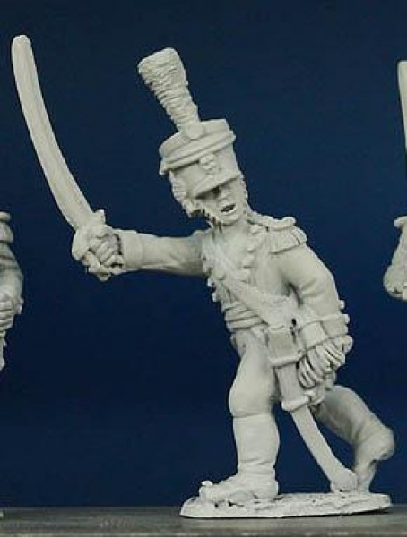 Front Rank Miniatures: WN60 Wurttemberg Light Infantry Officer 1807 To 1812 - Marching, Sword Waving