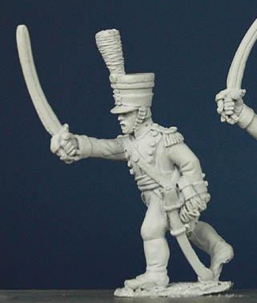 Front Rank Miniatures: WN72 Wurttemberg Jager 1807 To 1812 - Officer Advancing, Sword Waving Forward