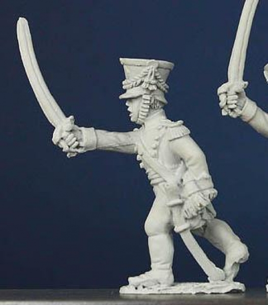 Front Rank Miniatures: WN82 Wurttemberg Jager 1812 Onwards - Officer Advancing, Sword Waving Forward