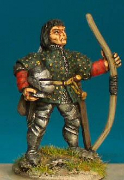 Front Rank Miniatures: WR102 Captain Of Archers Standing Holding Helmet Under His Arm (6 figures)
