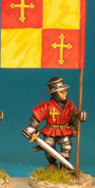 Front Rank Miniatures: WR104 Standard Bearer In Kettle Hat (6 figures)
