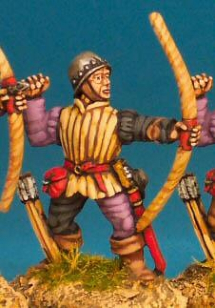 Front Rank Miniatures: WR10 Archer Loosing - Jack And Skull Cap (6 figures)