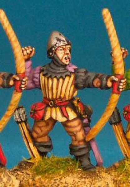 Front Rank Miniatures: WR11 Archer Loosing - Jack And Bascinet (6 figures)