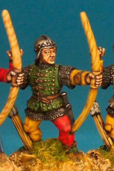Front Rank Miniatures: WR16 Archer Loosing - Brigadine And Barbute (6 figures)