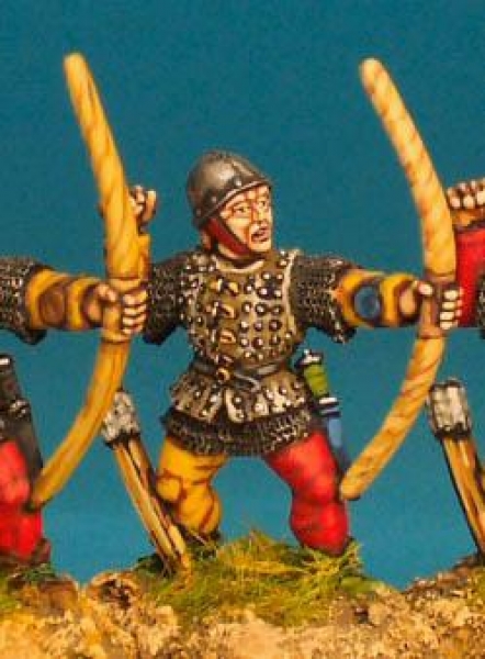 Front Rank Miniatures: WR17 Archer Loosing - Brigadine And Skull Cap (6 figures)