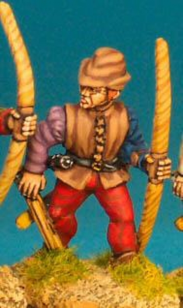Front Rank Miniatures: WR19 Archer Reaching For Arrow - Leather Jerk And Soft Hat (6 figures)