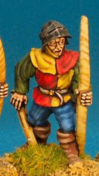 Front Rank Miniatures: WR23 Archer Reaching For Arrow - Livery Jacket Visored Sallet (6 figures)