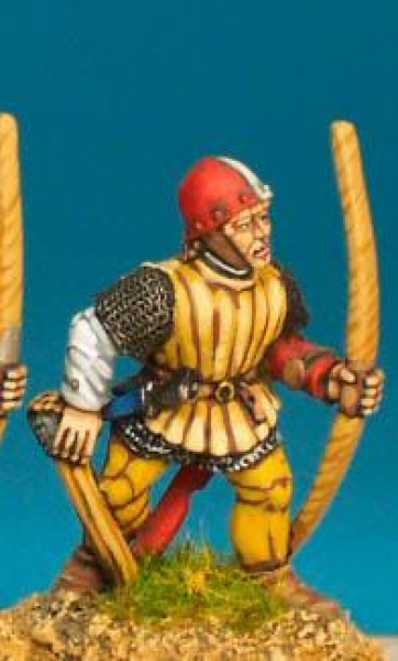Front Rank Miniatures: WR27 Archer Reaching For Arrow - Jack And Skull Cap (6 figures)