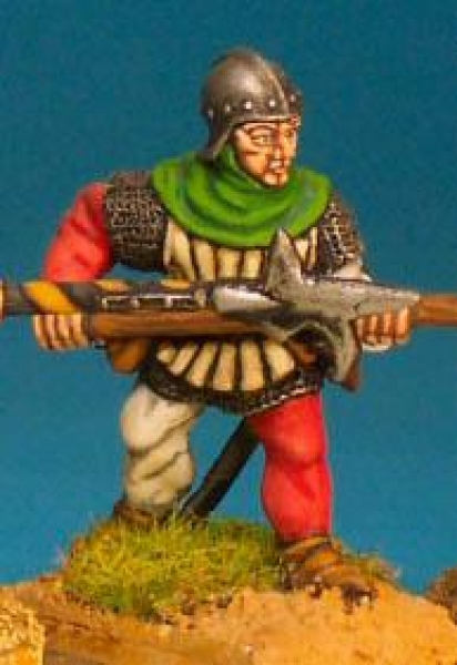 Front Rank Miniatures: WR36 Halberdier - Levelled Halberd - Jack And Barbute (6 figures)
