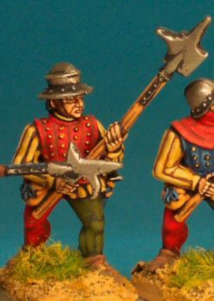 Front Rank Miniatures: WR40 Halberdier - Halberd At High Porte - Brigadine And Kettle Hat (6 figures