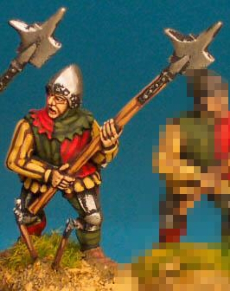 Front Rank Miniatures: WR43 Halberdier - Halberd At High Porte - Livery Jacket & Bascinet (6 figures