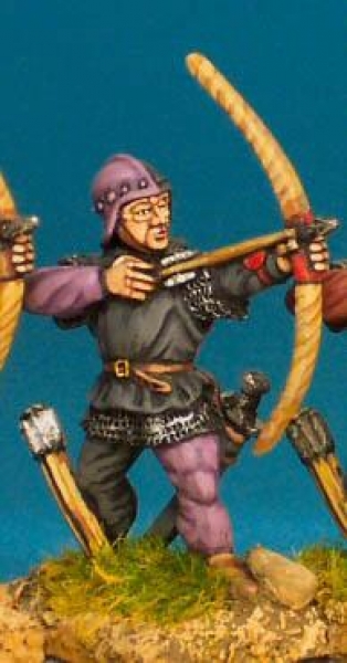Front Rank Miniatures: WR4 Archer Shooting - Livery Jacket And Barbute (6 figures)