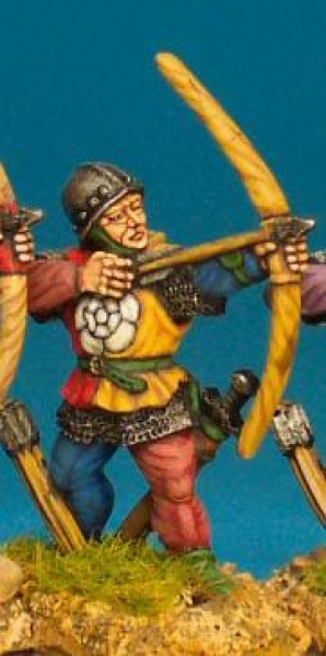 Front Rank Miniatures: WR5 Archer Shooting - Livery Jacket And Skull Cap (6 figures)