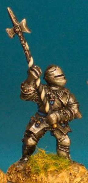 Front Rank Miniatures: WR61 Dismounted Man At Arms Pollaxe Raised - Italian Armour Armet (6 figures)