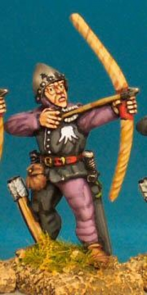Front Rank Miniatures: WR7 Archer Shooting - Short Jacket And Bascinet (6 figures)