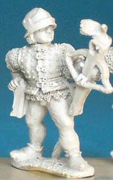 Front Rank Miniatures: WR91 Crossbowman Reaching For Bolt - Brigadine Visored Sallet (6 figures)