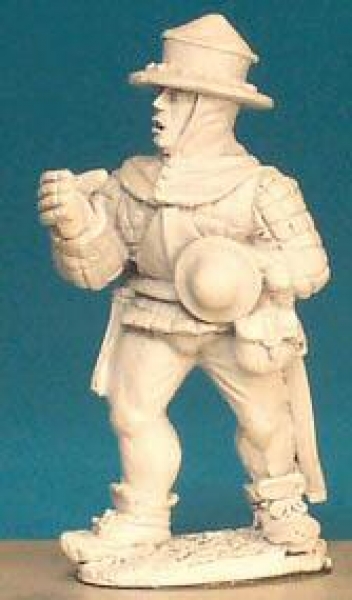 Front Rank Miniatures: WR95 Pikeman - Multi Purpose Figure - Jack & Plackart Kettle Hat (6 figures)