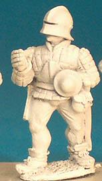 Front Rank Miniatures: WR97 Pikeman - Multi Purpose Figure - Jack & Plackart Deep Sallet (6 figures)