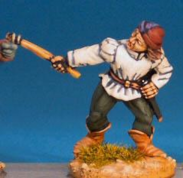 Front Rank Miniatures: WRA2 Artillery Crewman - Gunner With Match (6 figures)