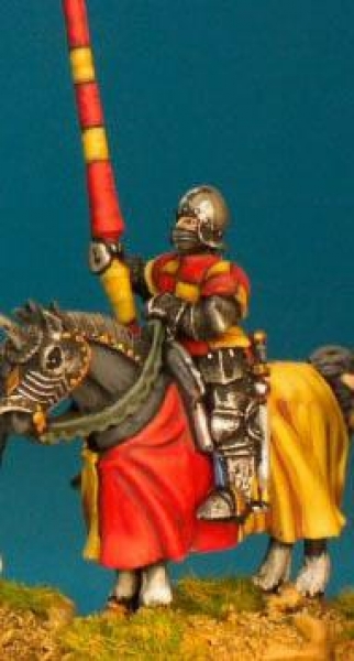 Front Rank Miniatures: WRC12 Mounted Man At Arms - Lance Upright - Tabard, Barbute And Bevor (6 figu