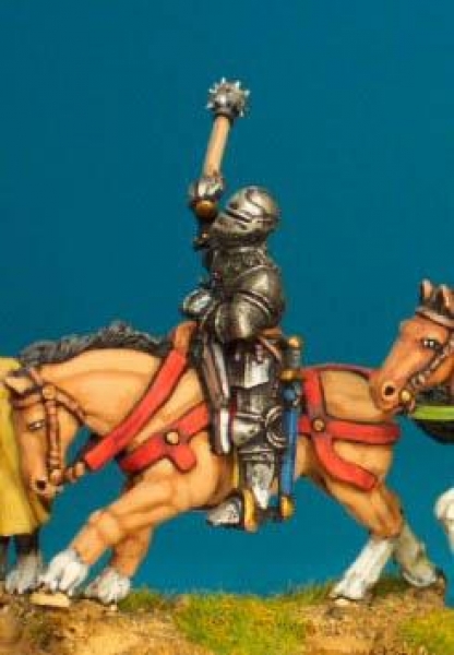 Front Rank Miniatures: WRC13 Mounted Man At Arms - Weapon Raised - Italian Armour, Armet, Morning St