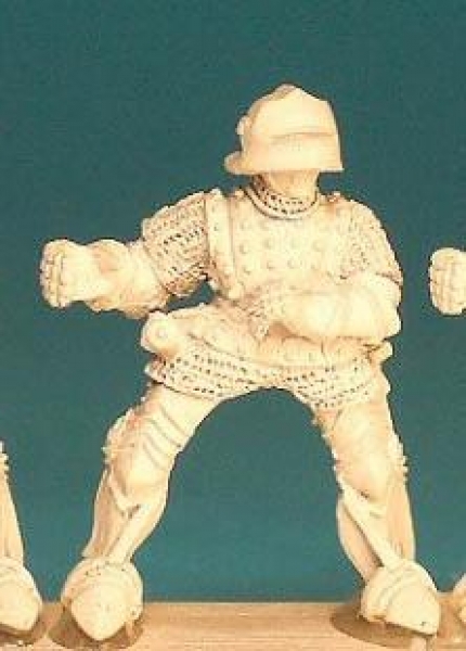 Front Rank Miniatures: WRC17 Lighter Armoured Mounted Figure - Mail Haubergeon, Brigadene, Leg Armou