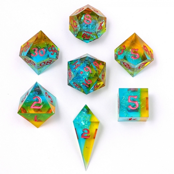 Captured Magic Hand Sanded Sharp Edge Resin - Living Lightning