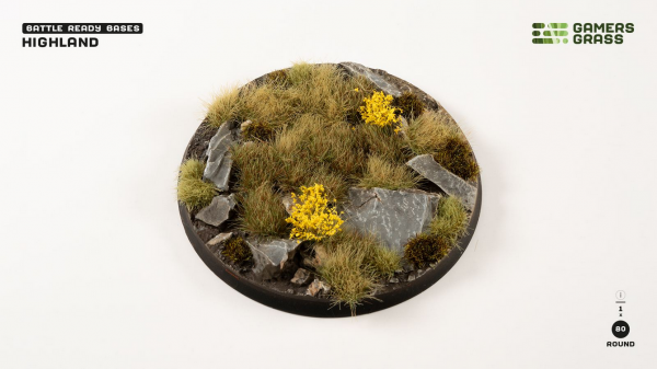 Battle Ready Bases: Highland Round 80mm (x1)