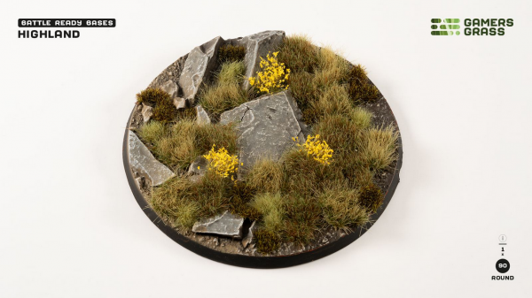 Battle Ready Bases: Highland Round 90mm (x1)