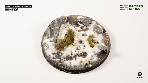 Battle Ready Bases: Winter Round 80mm (x1)