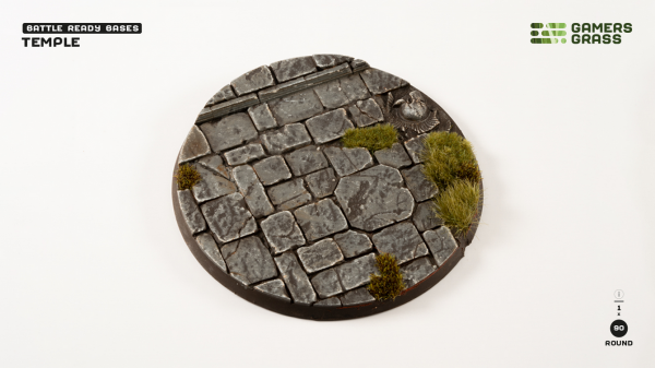 Battle Ready Bases: Temple Base Round 90mm (x1)