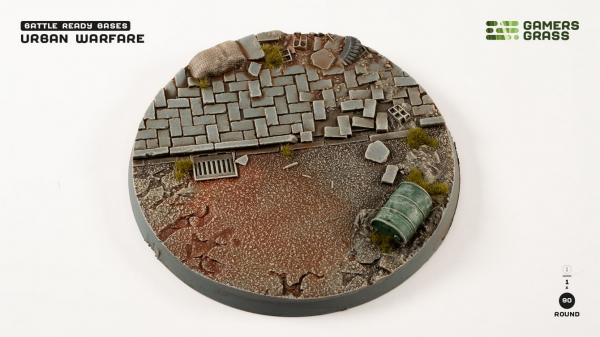 Battle Ready Bases: Urban Warfare Bases - Round 90mm (x1)